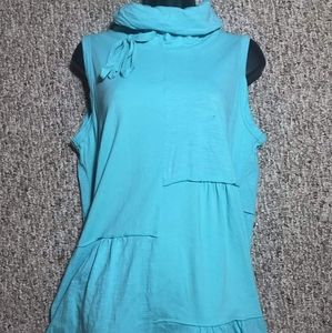 Neon Buddha Turquoise Sleeveless Dress
